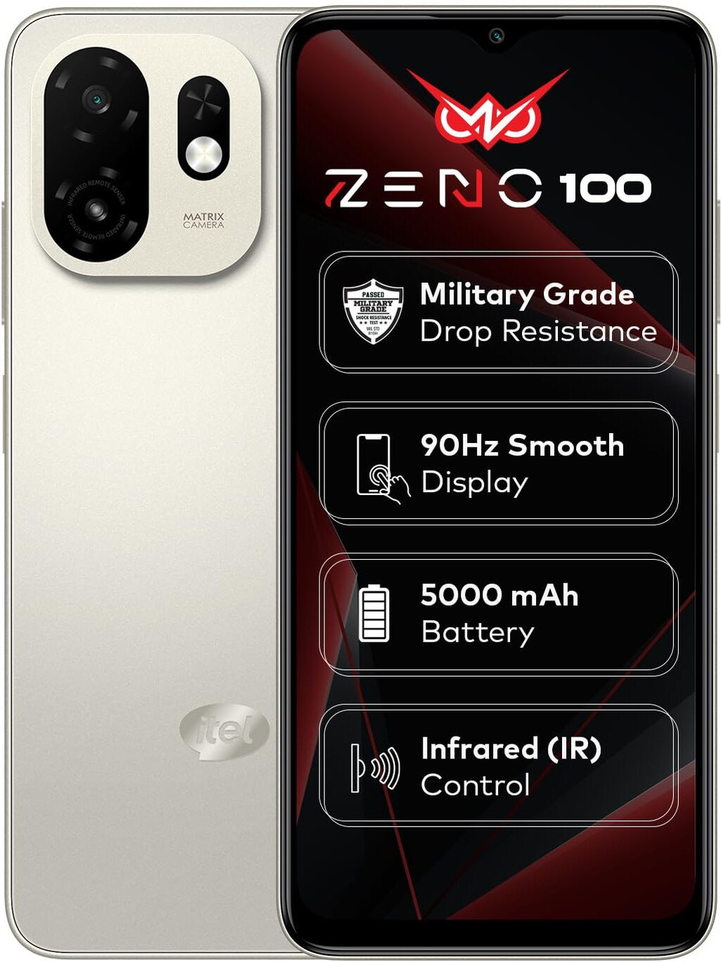 ITEL A100 PRO 4+64GB A6611L CLOUD WHITE