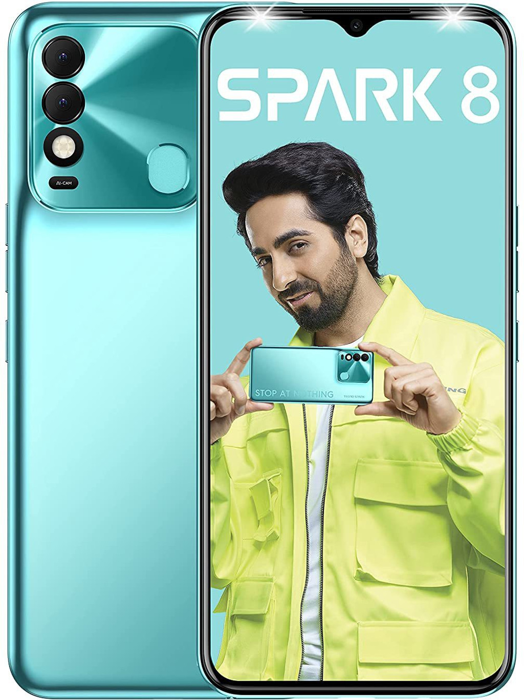 TECNO KG6k SPARK 8 4/64GB TURQUOISE CYAN — image 1 of 3