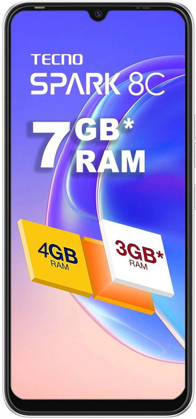 TECNO KG5K SPARK 8C 4/64GB DIAMOND GREY — image 2 of 3