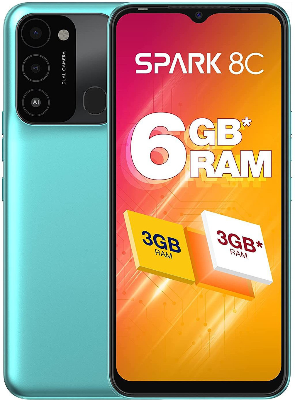 TECNO KG5K SPARK 8C 4/64GB IRIS PURPLE