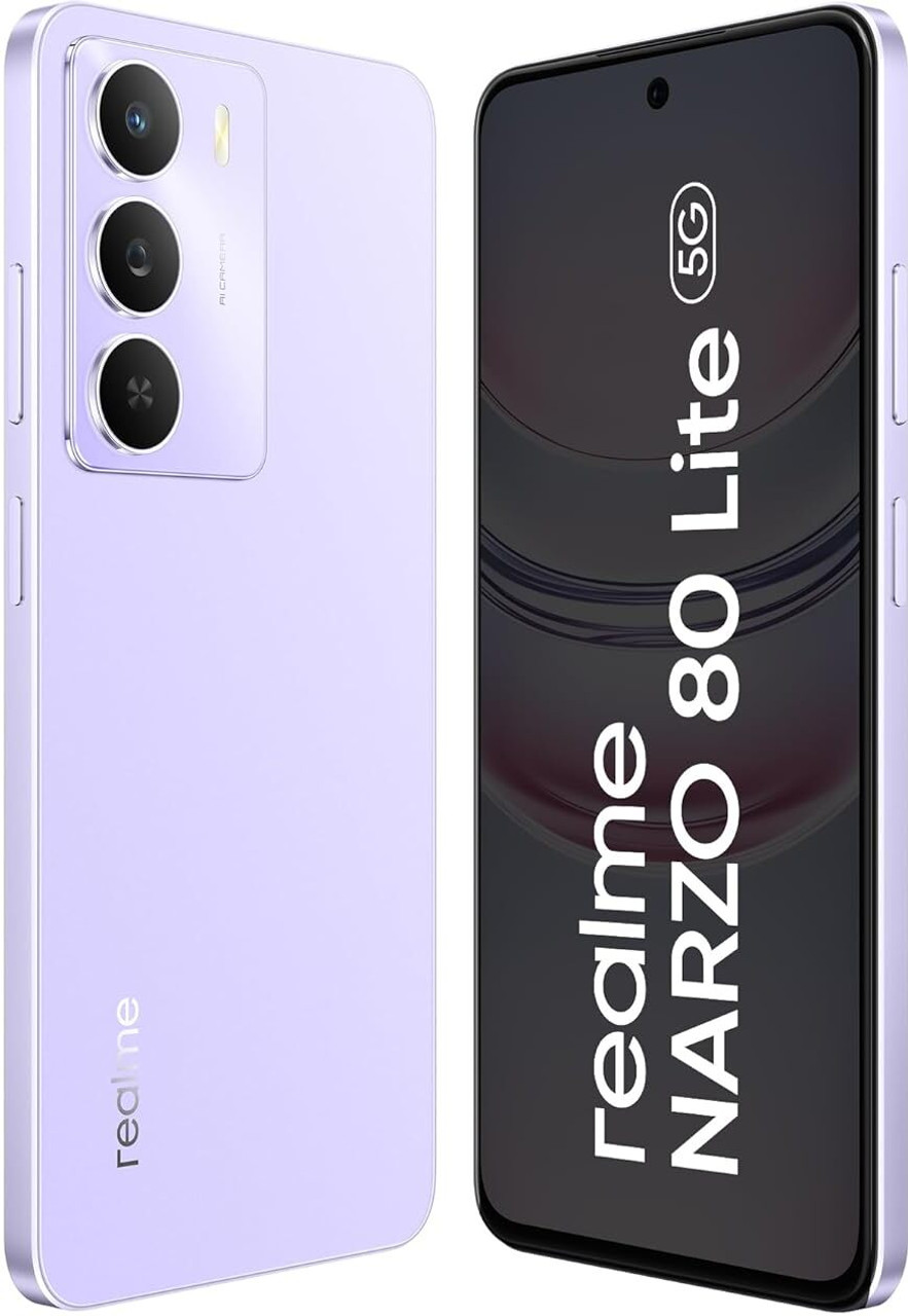 REALME RMX3945 NARZO 80 LITE 5G 6GB/128GB CRYSTAL PURPLE — image 2 of 3