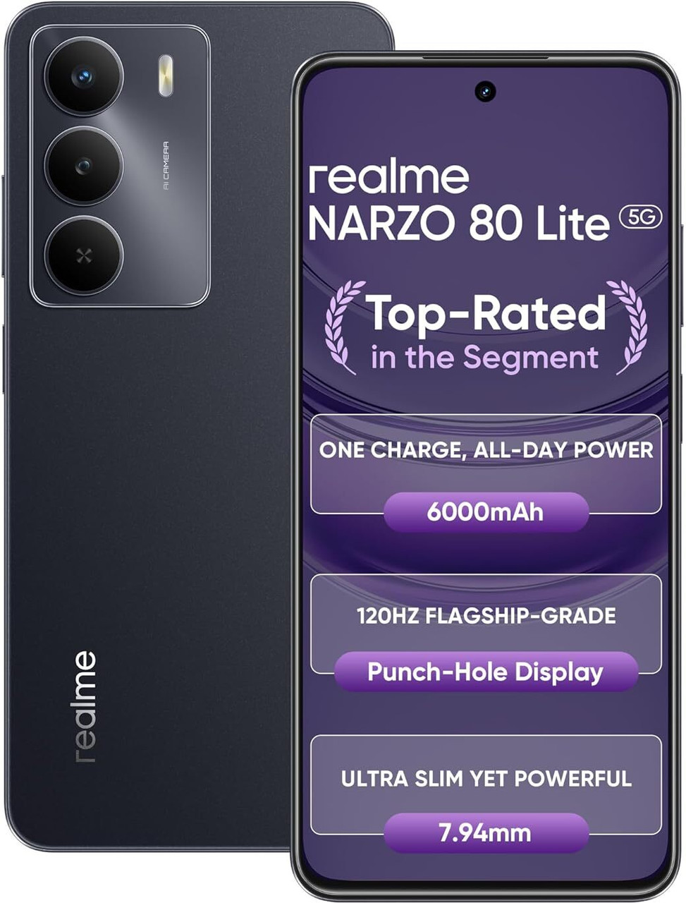REALME RMX3945 NARZO 80 LITE 5G 4GB/128GB ONXY BLACK