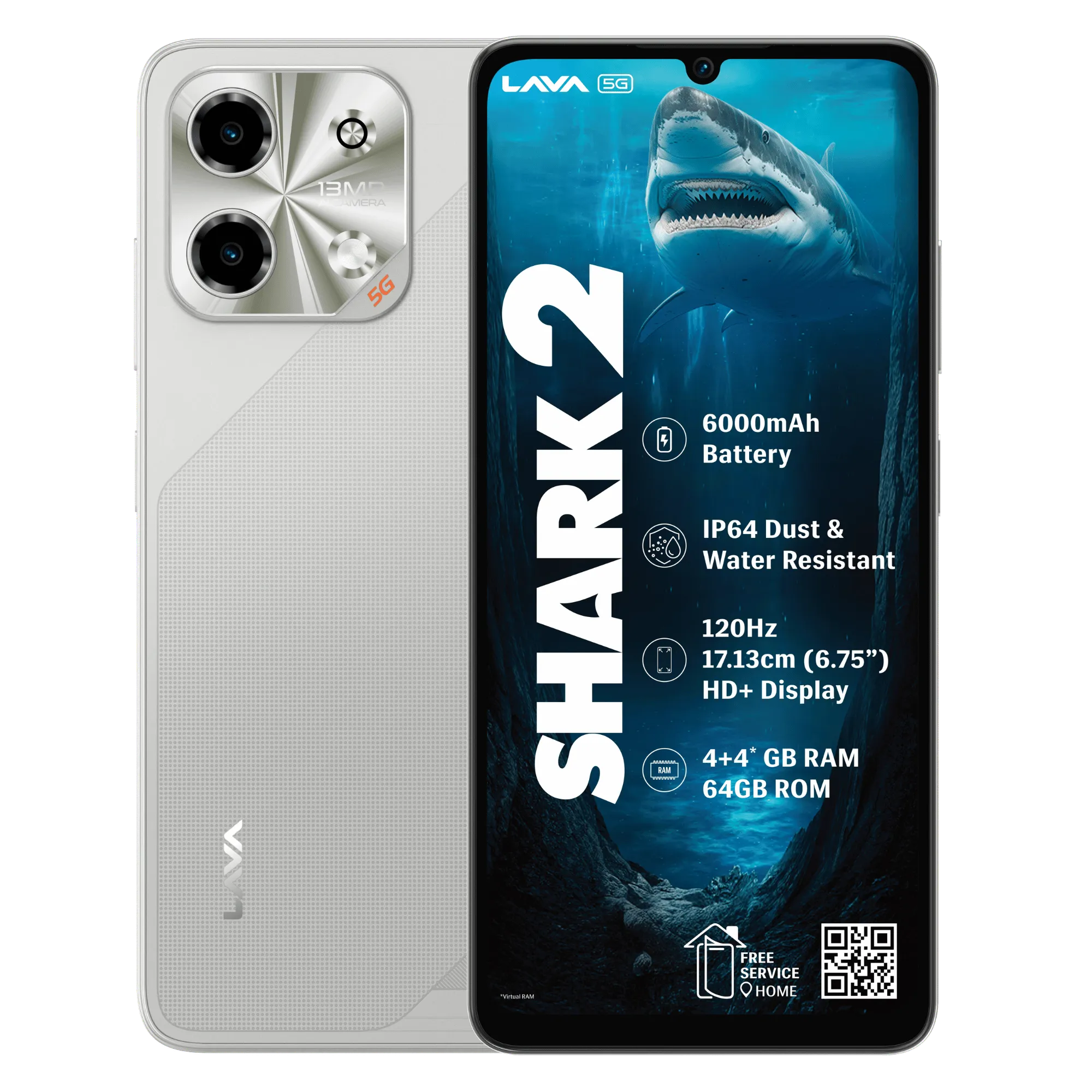 LAVA SHARK 2 5G 4/64GB SONAR GOLD, image 1 of 3