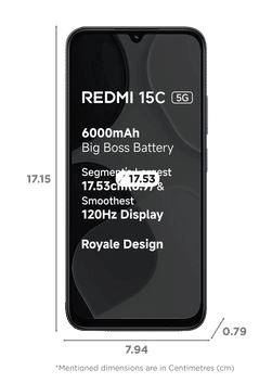 REDMI 15C 5G 6/128GB MIDNIGHT BLACK — image 2 of 3