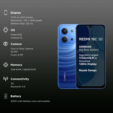 REDMI 15C 5G 8/128GB MOONLIGHT BLUE — image 2 of 3