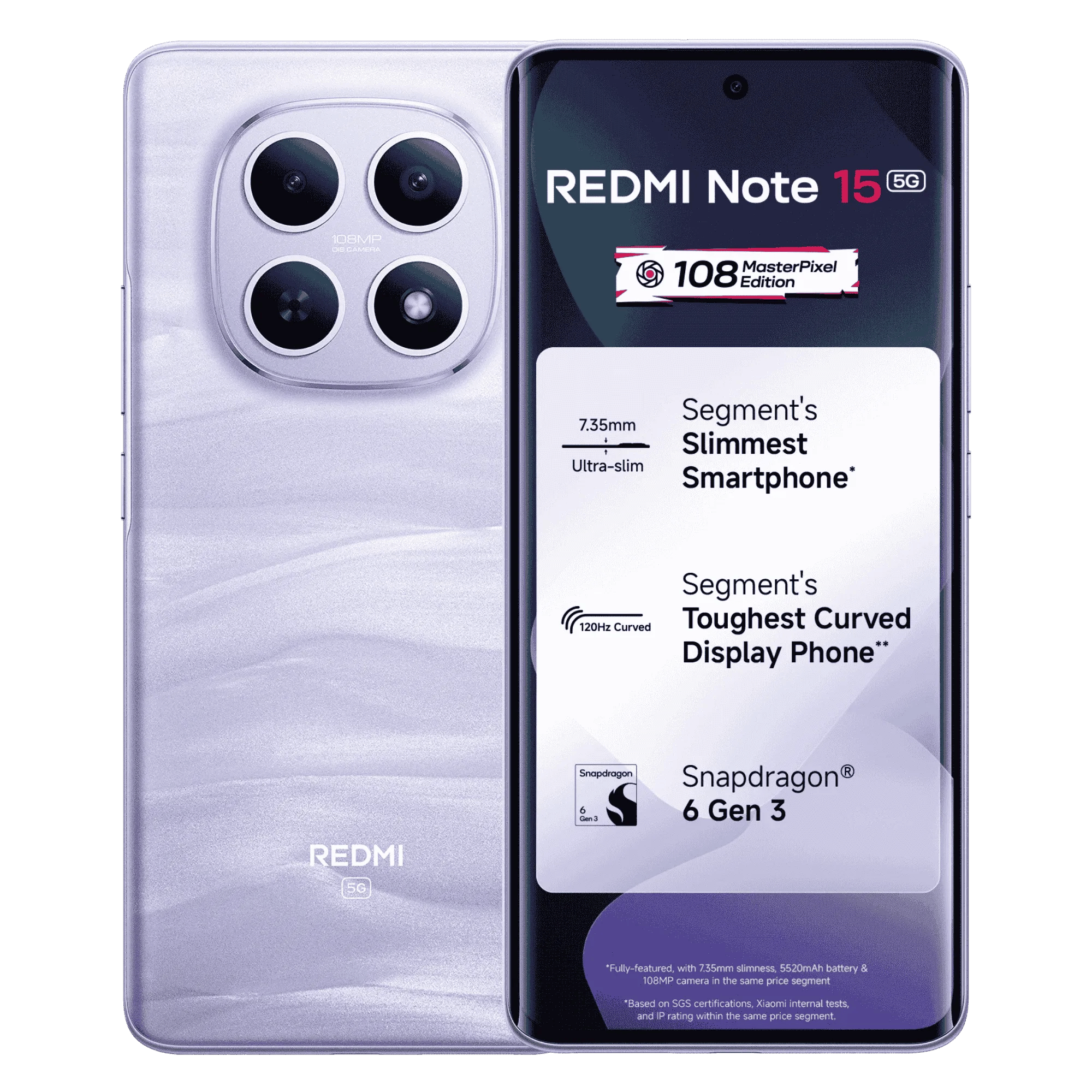 REDMI NOTE 15 5G 8GB/256GB MIST PURPLE — image 1 of 3