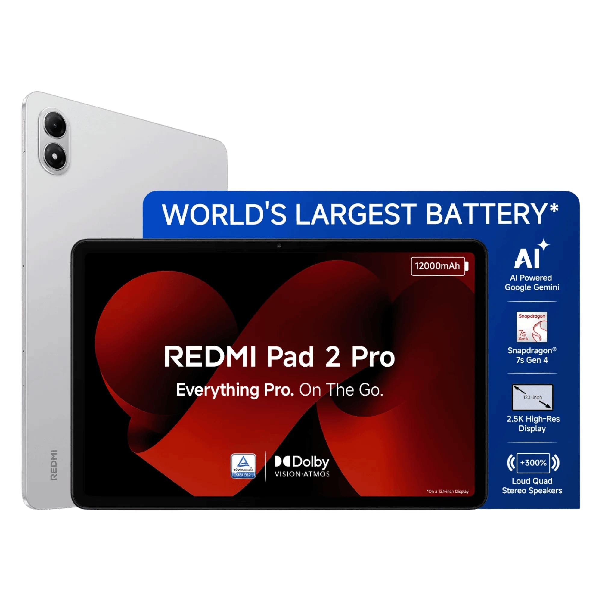 REDMI PAD 2 PRO 5G 8GB/256GB QUICK SILVER