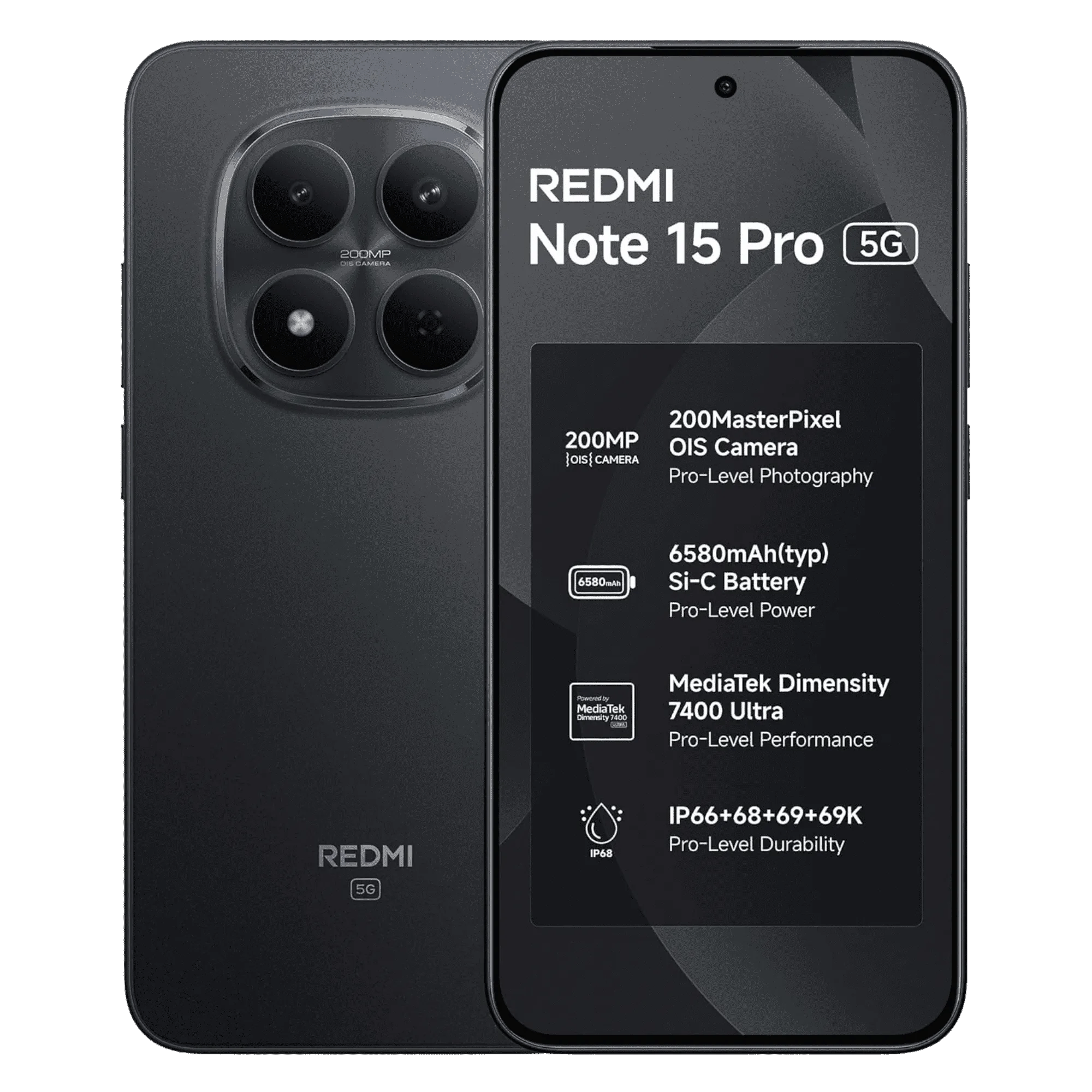 REDMI NOTE 15 PRO 5G 8GB/128GB CARBON BLACK
