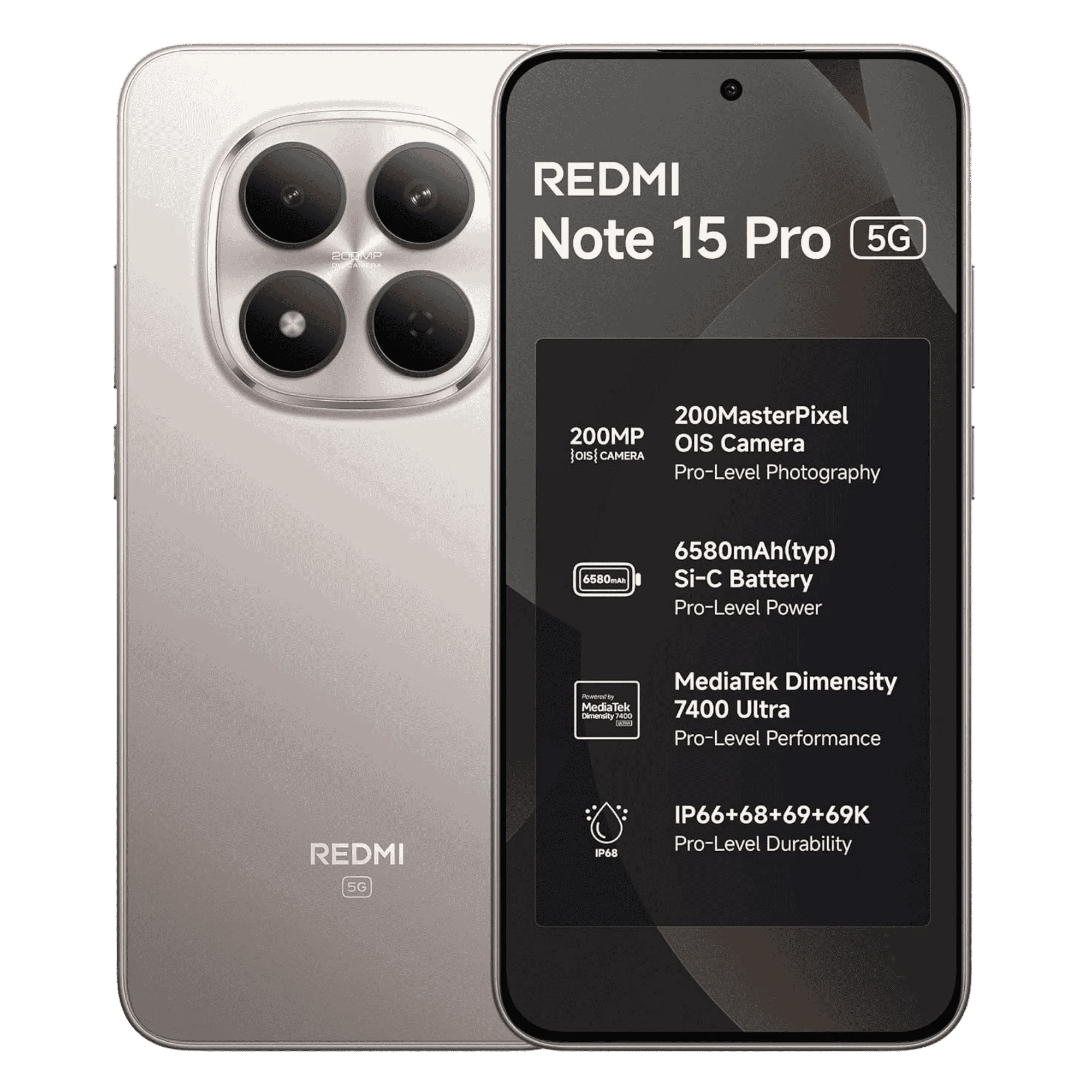 REDMI NOTE 15 PRO 5G 8GB/256GB SILVER ASH
