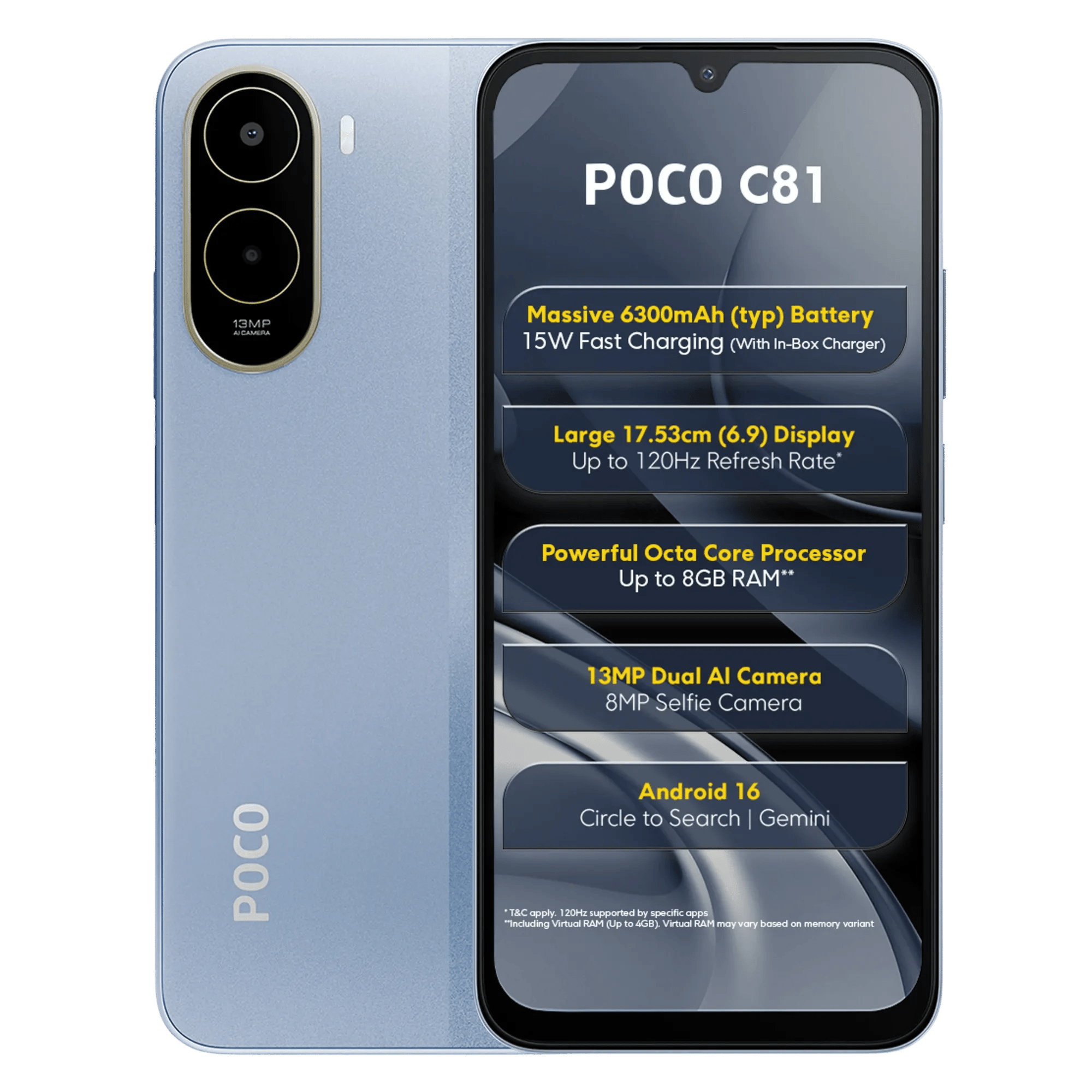 POCO C81 4GB/64GB SKY BLUE