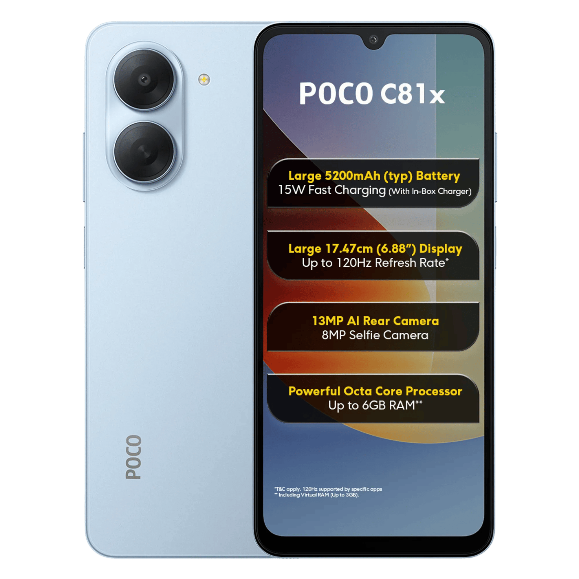 POCO C81X 3GB/64GB ICE BLUE