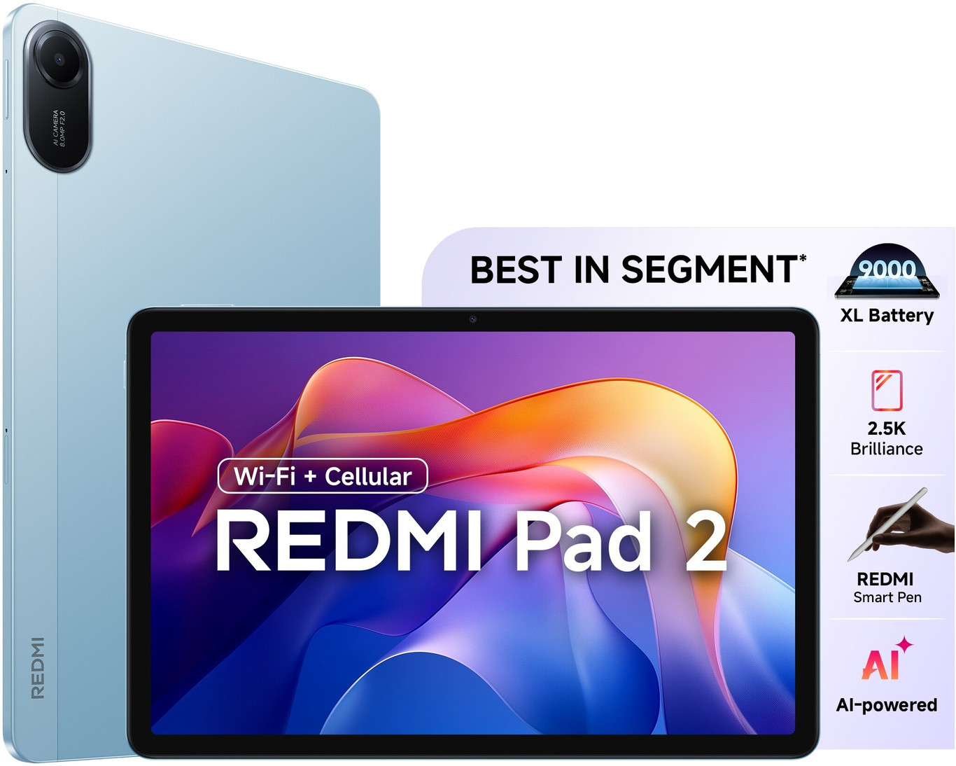 REDMI PAD 2 6GB/128GB WIFI+CELLULAR SKY BLUE