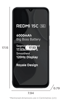 REDMI 15C 5G 4/128GB MIDNIGHT BLACK — image 2 of 3